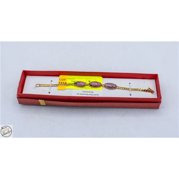 GOLD FILLED BRACELET WITH GEMSTONES