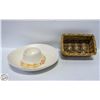 Image 1 : ESTATE CHIPS+DIP SOMBRERO HAT DISH 13" DIAMETER +