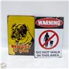 Image 1 : (2) BRAND NEW METAL WALL SIGNS 8" X 12" EACH