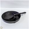 Image 1 : BRAND NEW UNPACKED 3PK CAST IRON PANS
