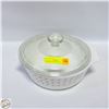 Image 1 : PYREX ENGLAND LIDDED CASSOROLE DISH 9.5" DIAMETER