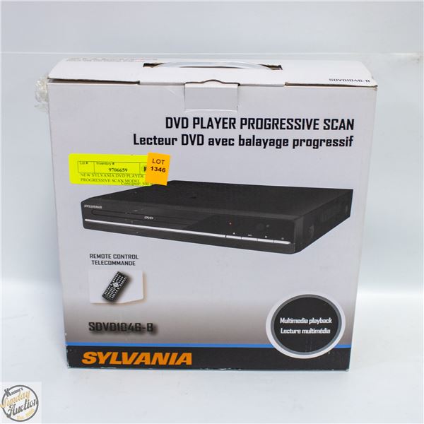 NEW SYLVANIA DVD PLAYER PROGRESSIVE SCAN MODEL
