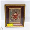 Image 1 : VINTAGE FLORENTINE FRAMED PRINT RED BOY ITALY