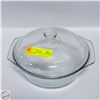 Image 1 : PRYEX CLEAR GLASS DISH STAMPED 623-C *LID IS NOT-