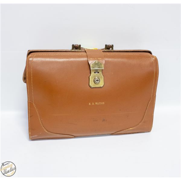 VINTAGE BRIEFCASE BAG H.D. WATSON