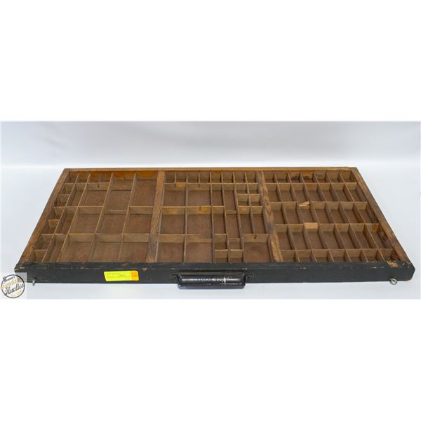ANTIQUE PRINTER'S DRAWER