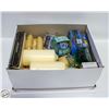 Image 1 : BOX OF VARIOUS UNUSED VINTAGE/OLD STOCK CANDLES +
