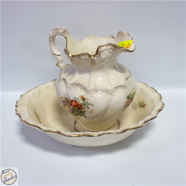 VINTAGE WASH PITCHER WITH BASIN