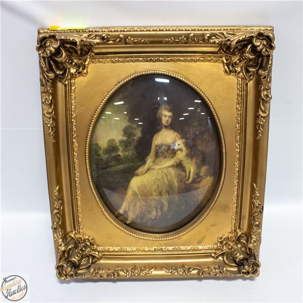 ORNATE FRAMED PRINT " MRS MARY ROBINSON 1781"