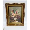 Image 1 : ORNATE FRAMED FLORAL ART PRINT BY FONTANA