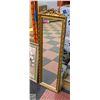 Image 1 : VINTAGE RECTANGLE GOLD GILTED ORNATE MIRROR