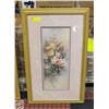 Image 1 : FRAMED FLORAL NUMBERED PRINT BY LENA LIU