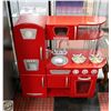 Image 1 : CHILD’S PLAY KITCHEN RED IN COLOUR