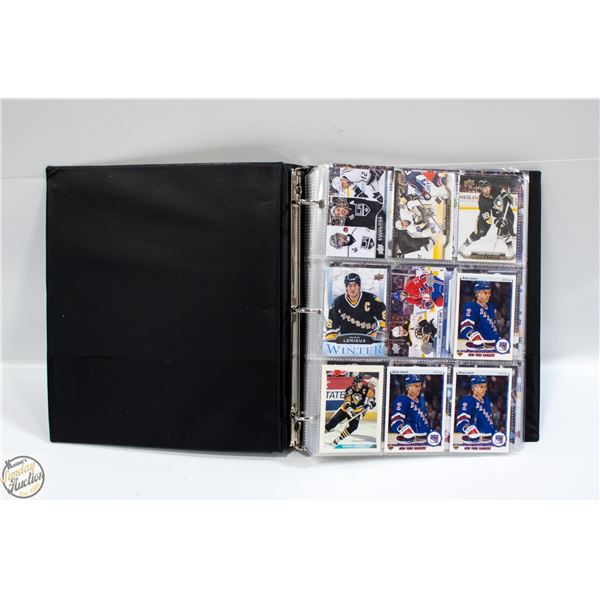 BINDER OF UPPERDECK HOCKEY CARDS