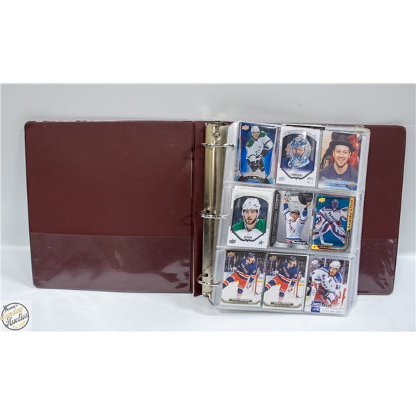 BINDER OF UPPERDECK HOCKEY CARDS