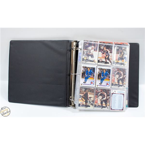 BINDER OF NHL PRO SET ASSORTED CARDS