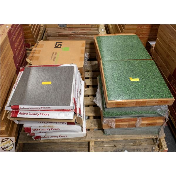 MIXED PALLET - GREEN AND DARK BROWN GLUE DOWN