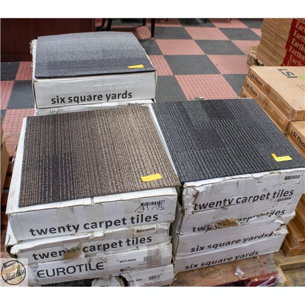 CARPET TILES - MIXED PALLET 96 SY (864 SQ FEET)