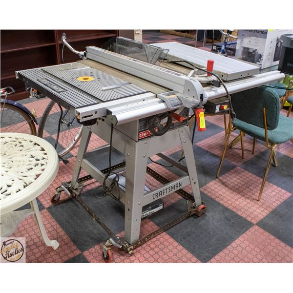 CRAFTSMAN SEARS 10" TABLE SAW WITH ROLLER CART