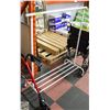 Image 1 : LARGE WHITE CLOTHING RACK 65"X44"