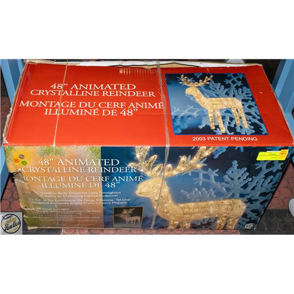 ANIMATED CRYSTAL REINDEER 48"