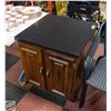 Image 1 : 2 DOOR CABINET WOOD 30"X25"X26