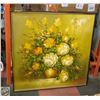 Image 1 : FRAMED SIGNED OIL PAINTING REGAN ROSES