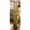 Image 1 : VINTAGE BRASS COLOR COAT RACK 71" TALL