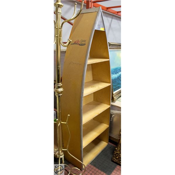 SALMON CANOE SHELF 6FT TALL 2 FT WIDE 2 FT DEEP