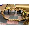 Image 1 : VINTAGE GOLD GILTED WOOD ORNATE FRAMED MIRROR
