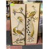 Image 1 : 2 VINTAGE MID CENTURY GRAVEL ART MOSAIC
