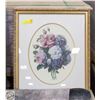 Image 1 : GOLD GILTED FRAMED FLORAL ART PRINT 33"X25"