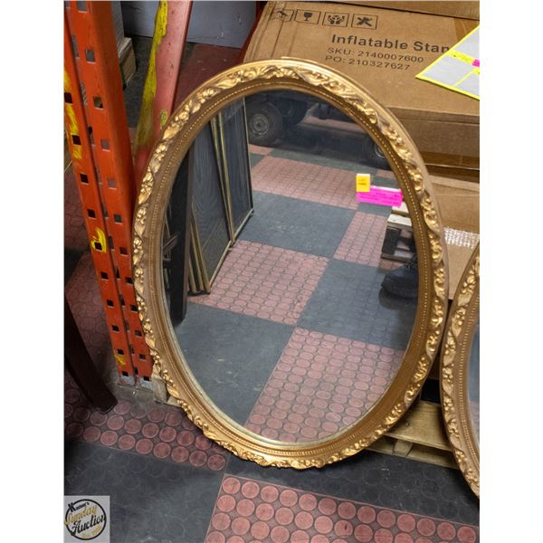VINTAGE GOLD GILTED ORNATE MIRROR FRAMED