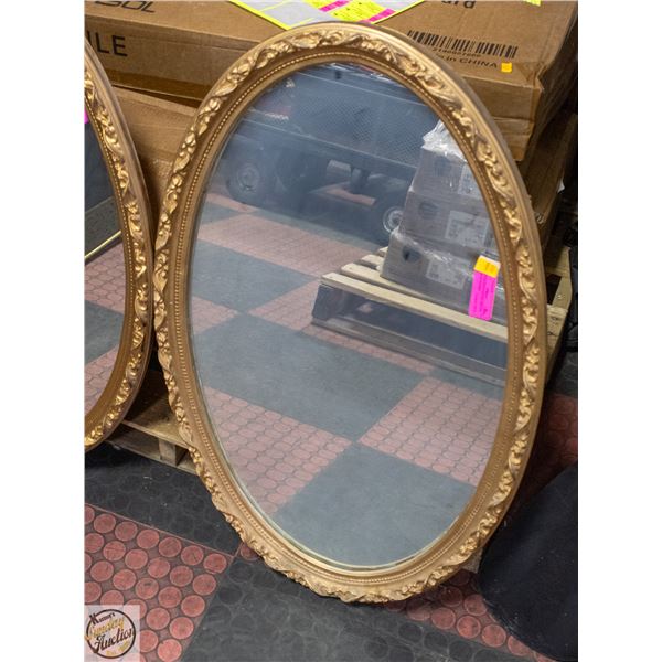 VINTAGE GOLD GILTED ORNATE MIRROR FRAMED