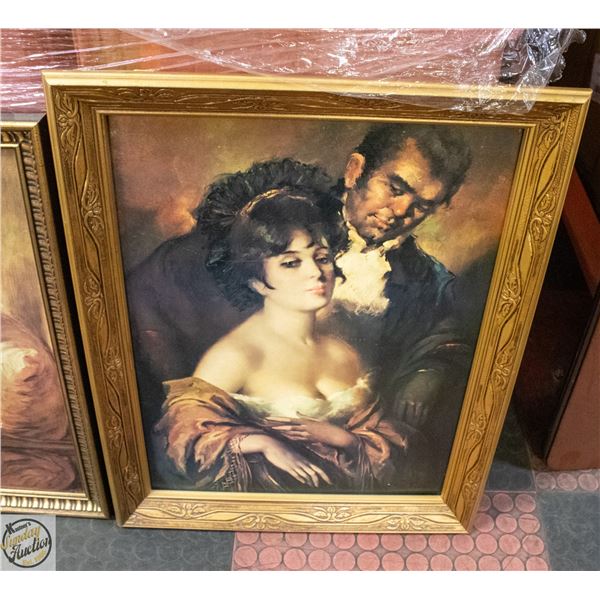 VINTAGE JOSE PUYET PRINT "LOS CLAUDI" SIGNED PUY