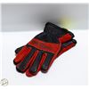 Image 1 : NEW VERIDIAN FIRE HOG INSULATED LEATHER GLOVES