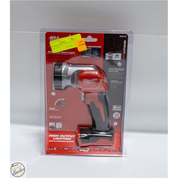 NEW MILWAUKEE M18 VOLT LED WORK LIGHT