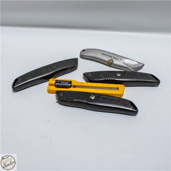 LOT OF UTLITY KNIFE CUTTERS