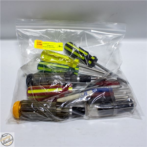 LOT OF SCREW DRIVERS
