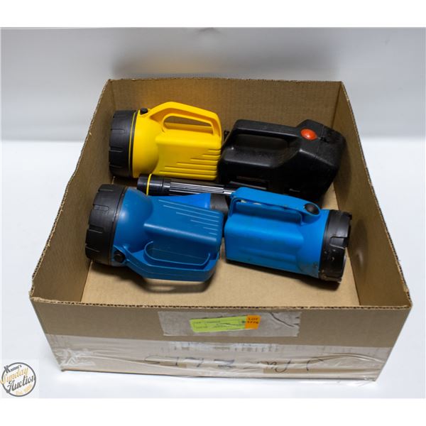 LOT OF VARIOUS FLASHLIGHTS