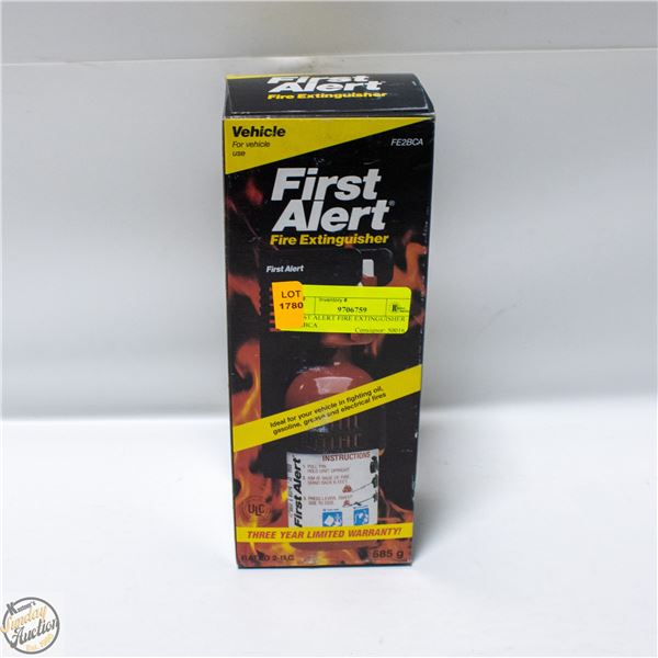FIRST ALERT FIRE EXTINGUISHER FE2BCA
