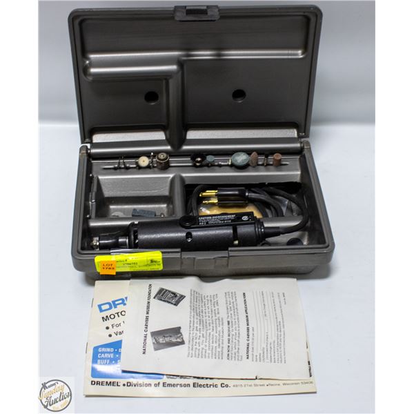 DREMEL MOTO-TOOL WITH BITS IN CASE