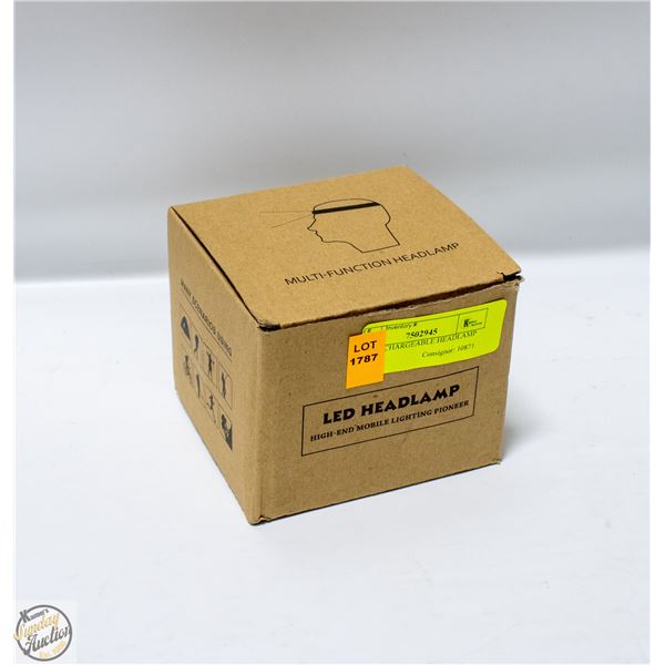 NEW RECHARGEABLE HEADLAMP