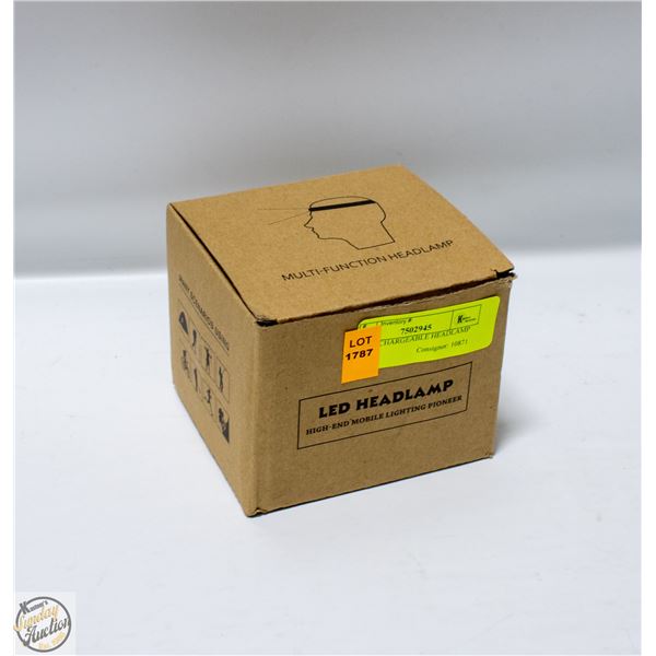 NEW RECHARGEABLE HEADLAMP