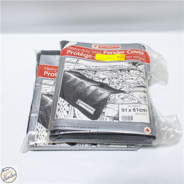2 NEW HEAVY DUTY VINYL FENDER COVERS 36"X24"
