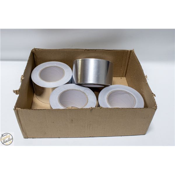 FLAT WITH 4 ROLLS 3” ALUMINUM TAPE