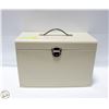 Image 1 : VINTAGE METAL FILE STORAGE CASE 12"X17"X8"