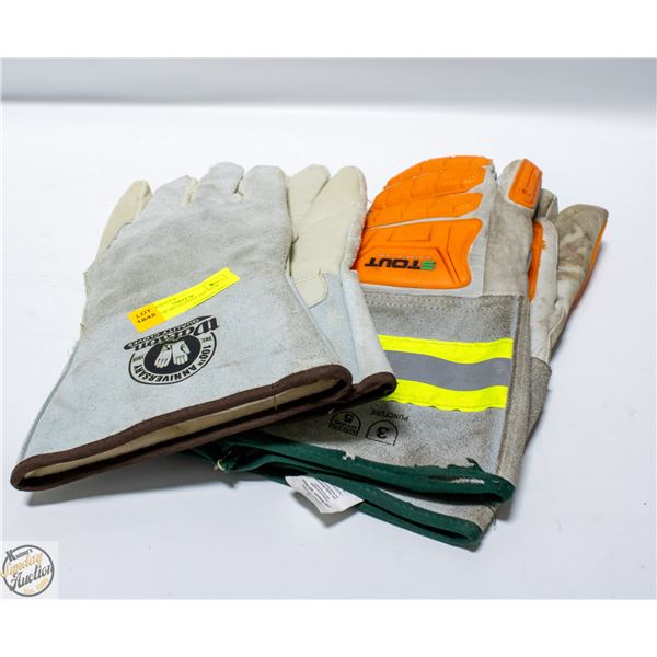 2 PAIRS OF HD GLOVES INC NEW