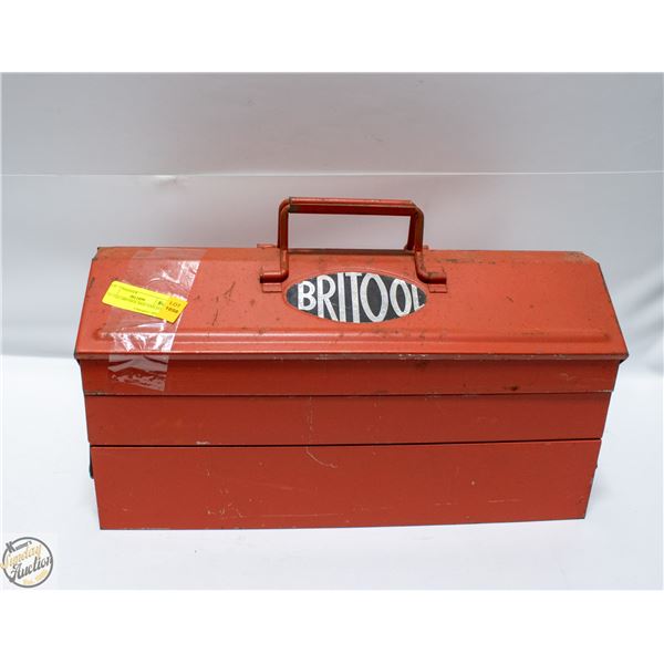 VINTAGE BRITOOL RED TOOLBOX