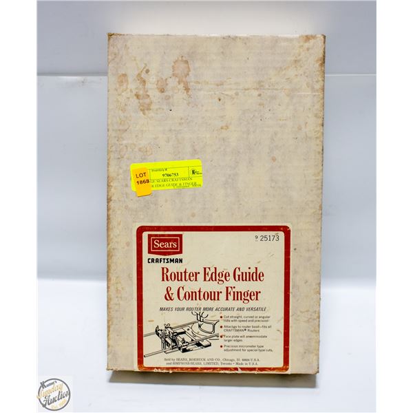 VINTAGE SEARS CRAFTSMAN ROUTER EDGE GUIDE & FINGER